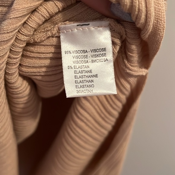 Kontatto made in Italy one size beige ribbed cami-tunique - Picture 5 of 6